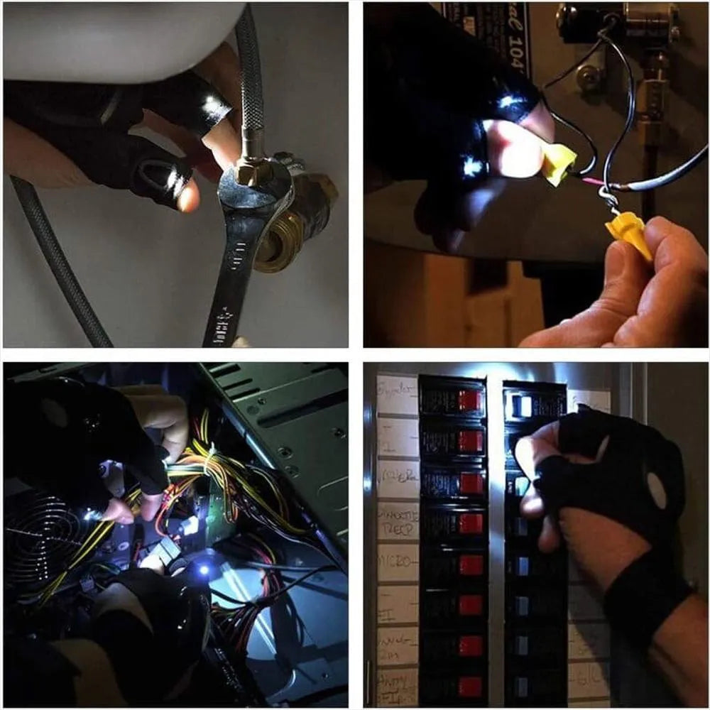 GripLite PRO Guantes Linterna